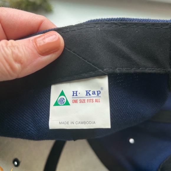 Vintage FDNY Fire Dept NY blue and gold embroidered hat Velcro NWOT - Picture 6 of 7